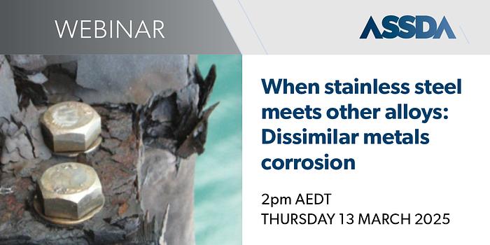 WEBINAR | When stainless steel meets other alloys: Dissimilar metals corrosion logo